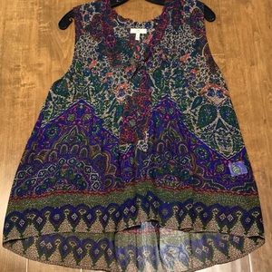 Joie 100% Silk Blouse Sz M